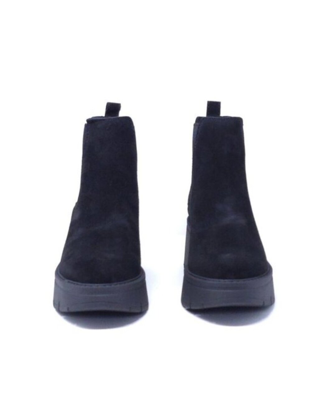 La Canadienne Haskell Black Suede Wedge Booties  Waterproof - Picture 3 of 9